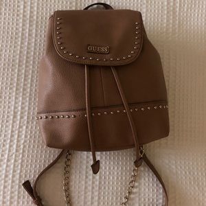Guess tan mini backpack!!
